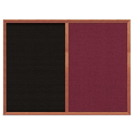 United Visual Products Slim Style Indoor Enclosed Corkboard, 12 UV500SC-BRONZE-RUBBER